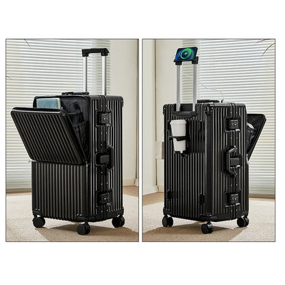 Front Opening Suitcase Aluminium Frame Large Capacity Carrier 28-inch Oversized Luggage 20 inch Trip Cabin Travel Case 2025 New