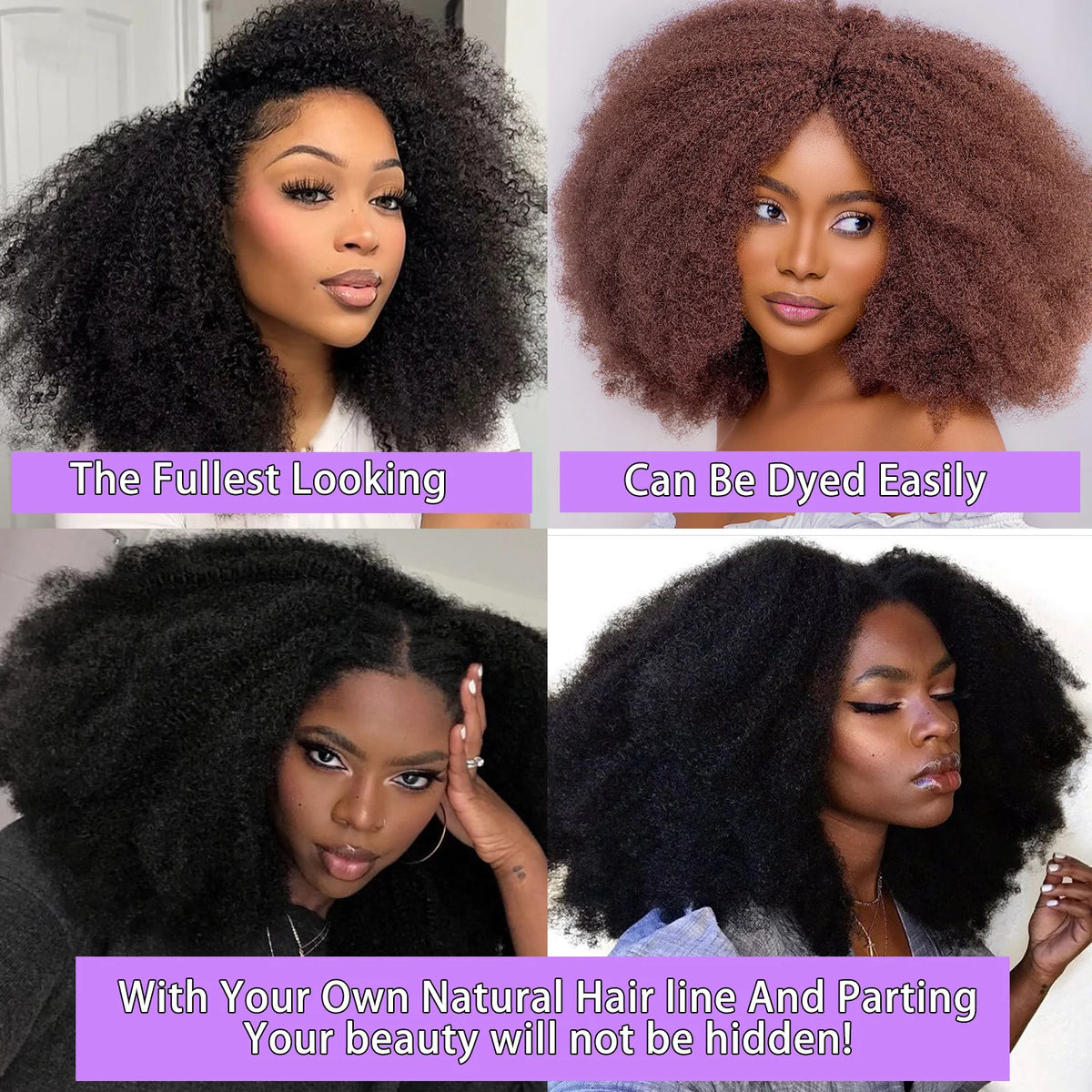 16-32 Inch 3 IN 1 Half Wig With Drawstring Seamless Human Hair Wigs Curly Wig Upgrade for Women Summer Machine Wigs
