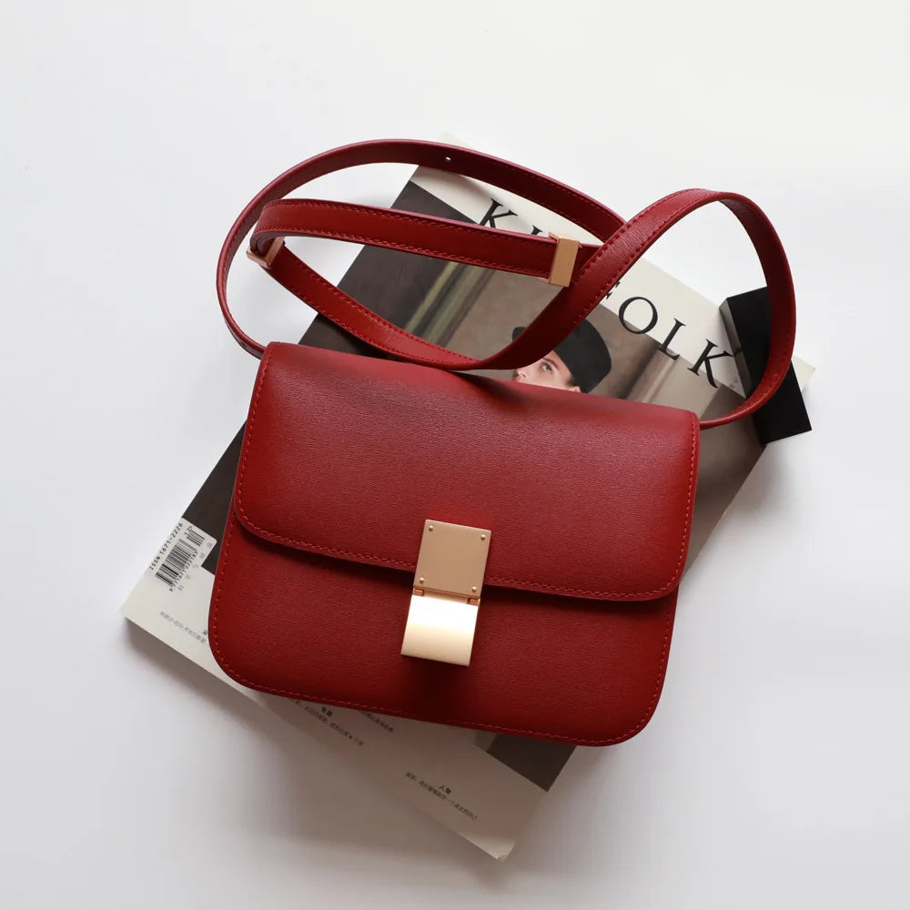 UBELLIN Large Women Handbag Bag Single Flap Lock Fashion Interior Compartment Solid Luxury Shoulder Bags Handbags 2024 - Kimlud