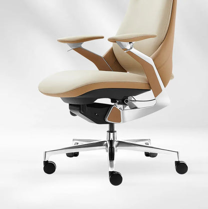 Computer Relaxing Office Chair Ergonomic Mobile Wheels Leather Office Chair Backrest Modern Sillas De Oficina Library...
