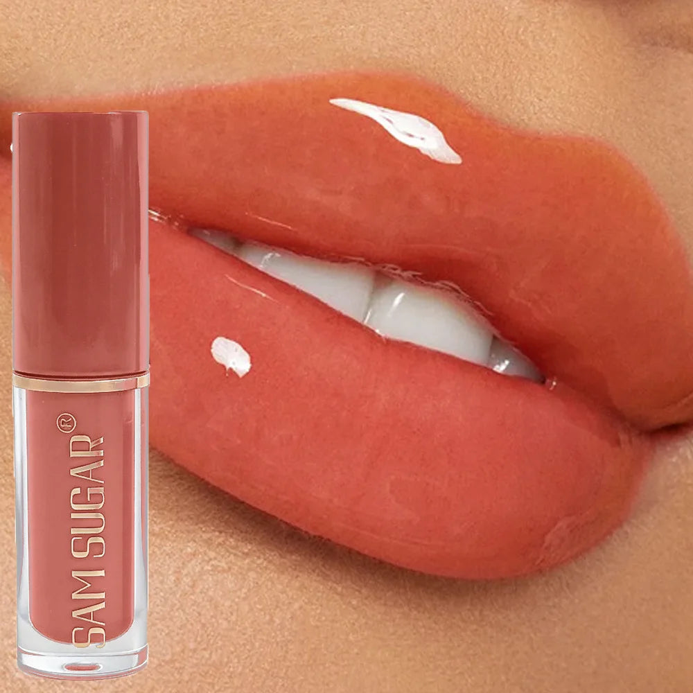 Long Lasting Plumping Lip Gloss Moisturizing Waterproof Non Stick Cup Water Gloss Liquid Lipstick Mini Lip Gloss Makeup...