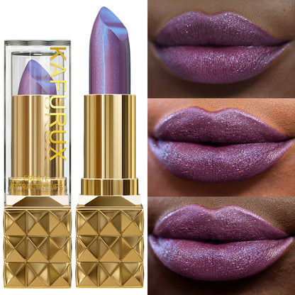 1PC Sexy Color Glitter Lipstick Flash Lasting Easy Color Diamond Lip Tint Shiny Metallic Lip Makeup Gifts for Women Lip Gloss