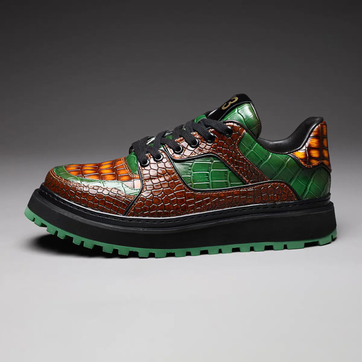 New Fashion Man Crafted Casual Shoes Calf Leather Platform Height Increasing Sports Shoes Men Tennis Sneakers Daily Loafer Shoes