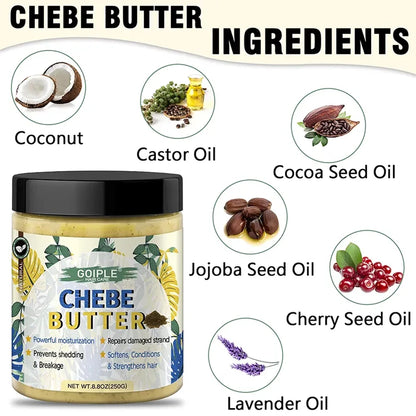 GOIPLE Chebe Butter Deep Nourishes Repair Damaged Anti Hair Loss Breakage Hair Growth Oil Mask For Hair Growth Treatment