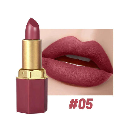 SAM SUGAR 6-Color Matte Lipstick ,  Non-Stick Cup Long-Lasting Velvet Finish, Smooth Matte Lip Color Waterproof Smudge-proof