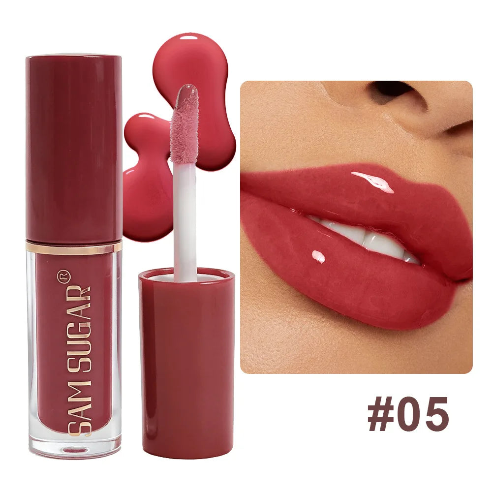 Long Lasting Plumping Lip Gloss Moisturizing Waterproof Non Stick Cup Water Gloss Liquid Lipstick Mini Lip Gloss Makeup...