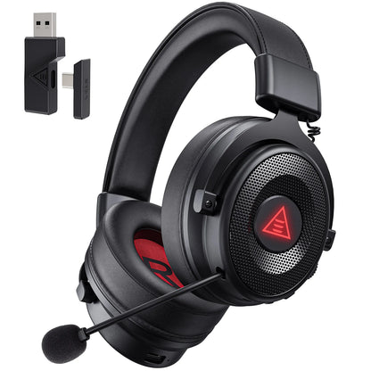 EKSA E900 BT 2.4GHz Wireless Bluetooth Headphones 7.1 USB/Type C Wired Gaming Headset Gamer with ENC Mic For PC/PS4/PS5/Xbox,50H