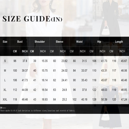 Autumn Winter Women's Elegant Long Dresses Fashion Solid-Color French V-Neck Waist-Cinching Evening Dress Ladies' Party...