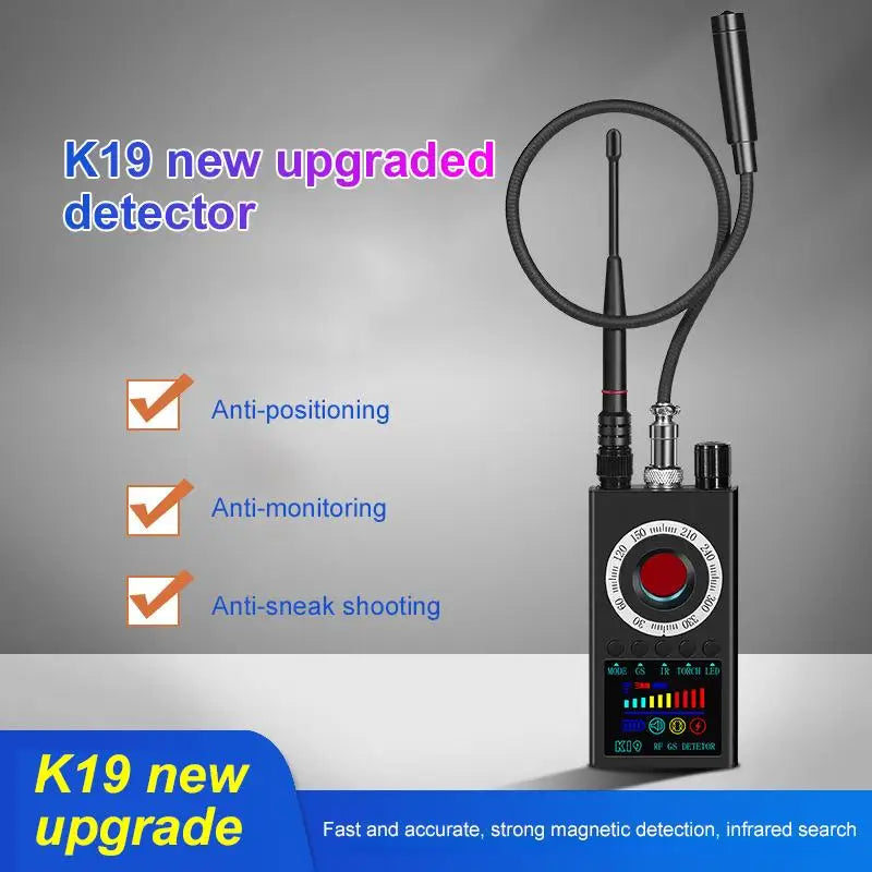 K19 Wireless RF Signal Detector Anti Wiretapping Mini GPS Camera Finder Tracker Hotel Anti Candid Camera Bug Scanner...