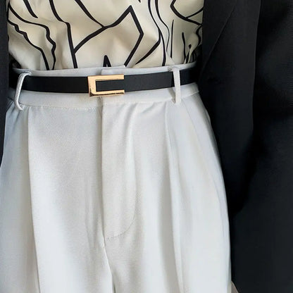 1pc of suit with a slim waistband for women's versatile decoration. A fashionable black belt with a dress, sweater, waist up