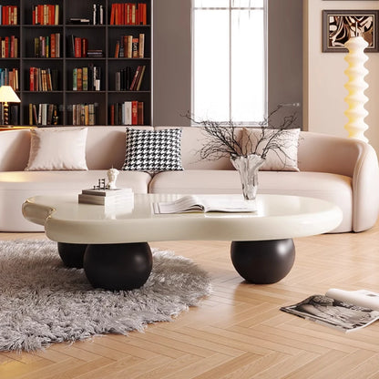 Black Modern Side Table Round Organizer Minimalist Unique Coffee Tables Premium Nordic Tavolino Da Salotto Home Furniture - Kimlud