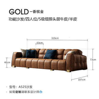 Italian Light Luxury Sofa Multifunctional Design Creative Aesthetics Aesthetics Sofas Modern Lounge Sillon Cama Trendy...