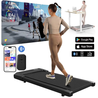 300lbs Treadmill for Home 2.5HP Treadmills Walking Pad LCD Digital Data Display 2in1 Walking Running Fitness Exercise Machine - Kimlud