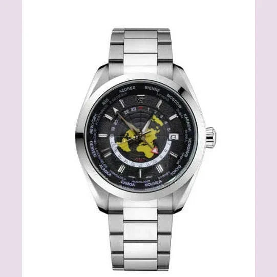 PAGANI DESIGN Mens Watch 2024 New Sapphire Mirror Stainless Steel NH34 Movt Mechanical Wristwatch for Man Multi-time zone Reloj