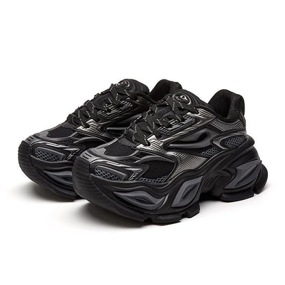 Men's Trendy Versatile Breathable Sports Shoes Casual Running Dad Shoes with Thick Sole Height Increasing