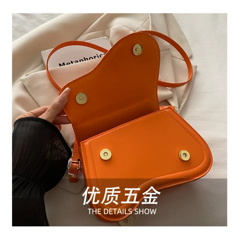 Vintage PU Leather Crossbody Bags for Women Fashion Female Shoulder Tote Phone Square High Quality Designer Design Handbags