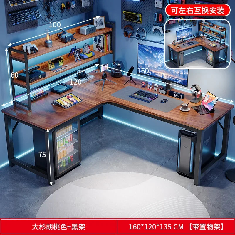 Study Storage Computer Desks Gaming Reading Pc Ergonomic Table Keyboard Notebook Accessories Mesas De Computador Home Furniture - Kimlud