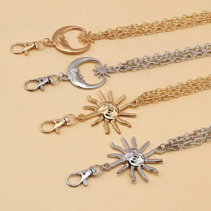 Punk Hip Hop Style Thin Waist Chain Sun Moon Star Women Chain Belt Vintage Fashion Metal Alloy Waistband Clothing...