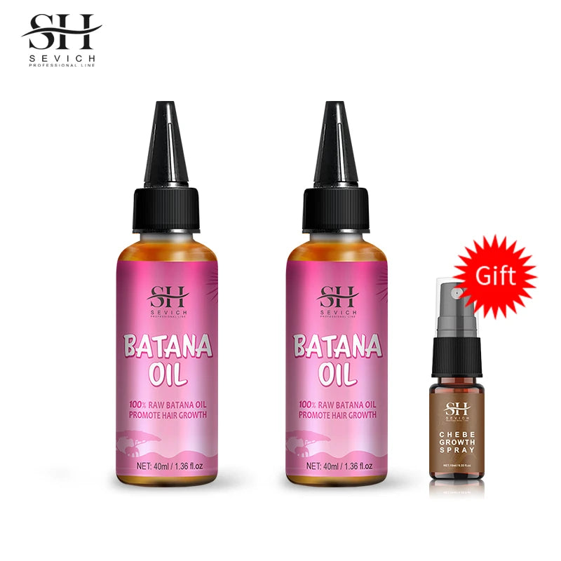 100% Batana Hair Fast Growth Oil Set African Crazy Traction Alopecia Batana Hair Mask Anti Hair Break Hair Regrowth...