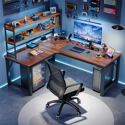 Home office computer table l shape desk gaming