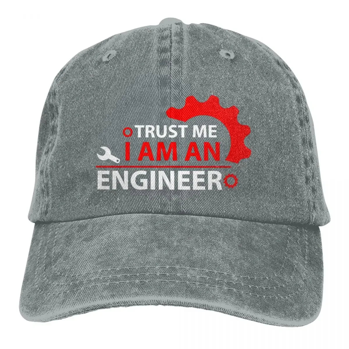 Trust Me I Am Engineer Baseball Cap Red Logo High Quality Washed Trucker Hat Unisex Men Classic Design Snapback Cap |...