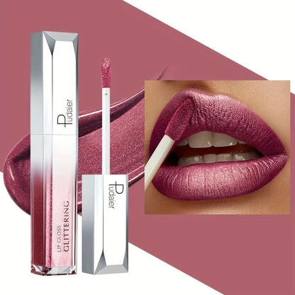Sparkling Metallic Lip Gloss, Waterproof & Long-Lasting, Matte Lipstick Set, Non-Sticky, Party/Festival Makeup