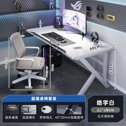 Modern Simple Wooden Computer Desks Bedroom Office Desks Home Student Reading Desk Desktop Internet Cafe E-sports Gaming Tables - Kimlud