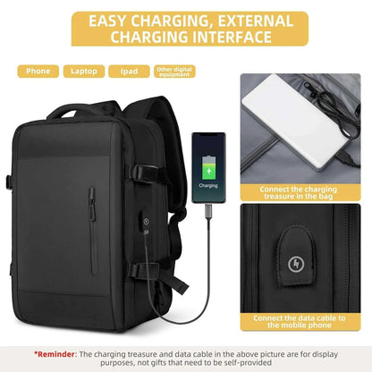 Travel Backpack for Men Women, Large Capacity Camping Backpack, Expandable Multifunctional Backpack Easyjet Cabin Bag 45x36x20
