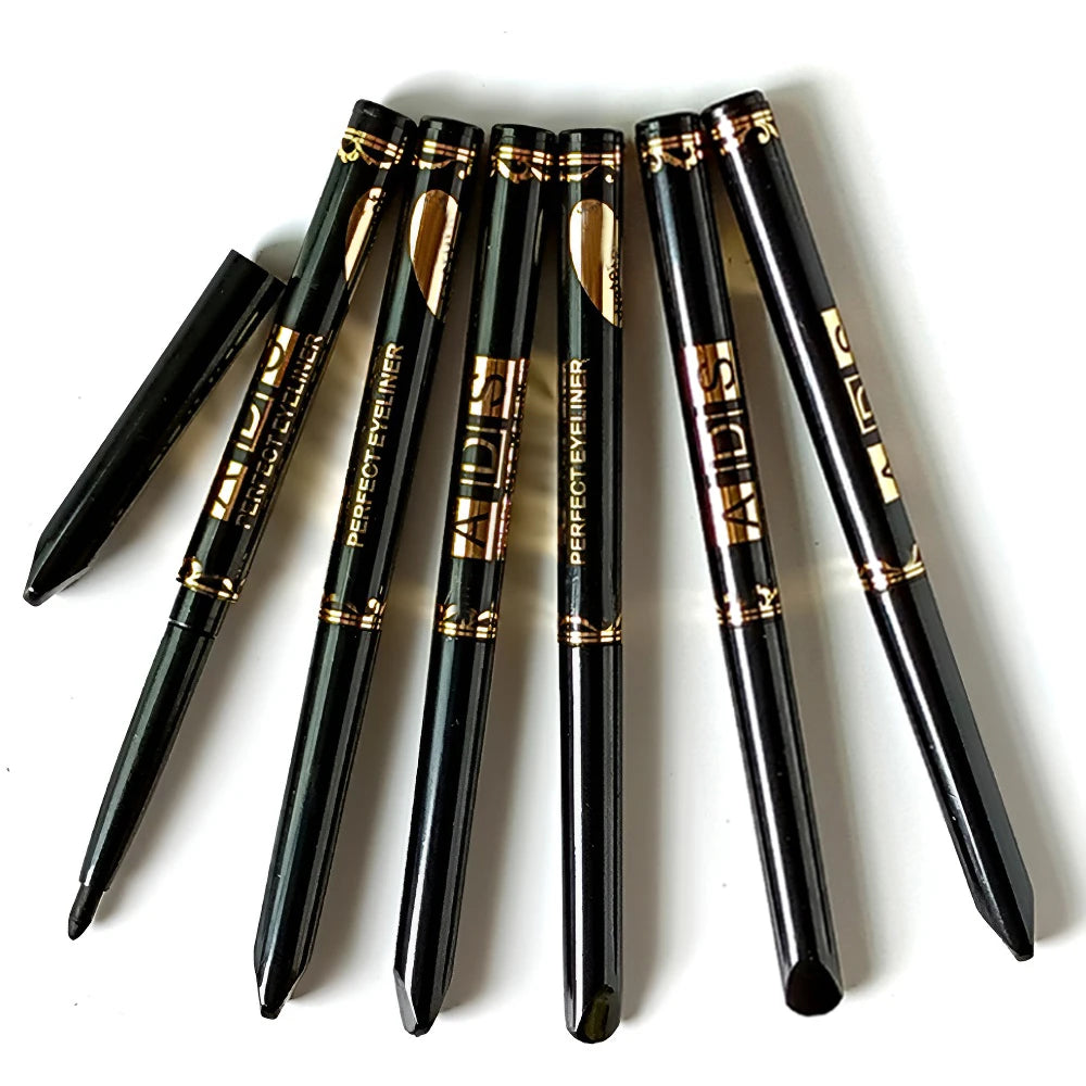 2Pcs Waterproof Black Brown Eyeliner Pencils-Smudge-Proof, Long-Lasting &Beginner-Friendly Smooth High Pigmented Punk...