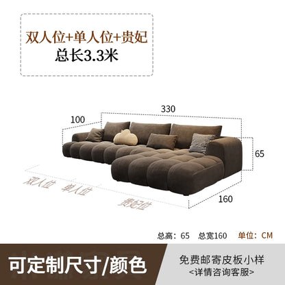 Designer Brown Living Room Sofas Cheap Minimalist Soft Nordic Living Room Sofas Bubble Modern Woonkamerbanken Furniture...