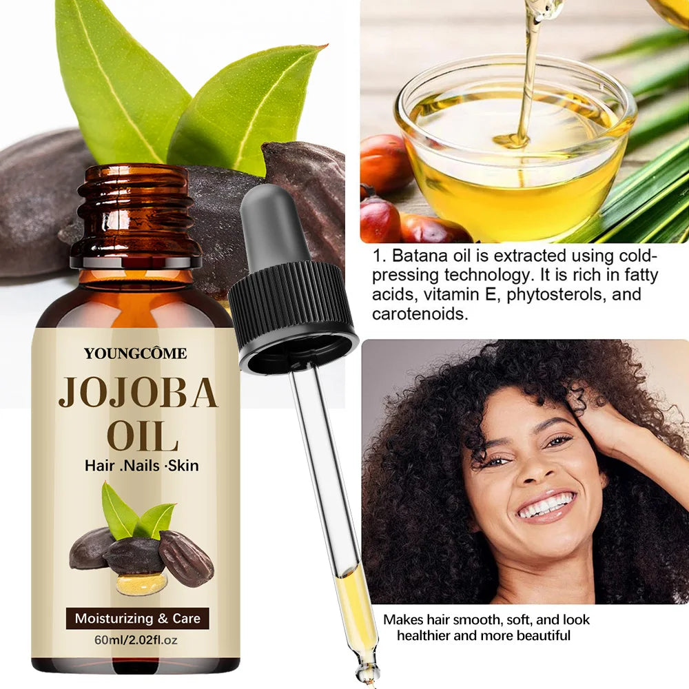 Organic Jojoba Oil, Pure Moisturizing Oil For Face, Hair, Skin Nails | Natural Cold Pressed Hexane Free Carrier Oil Hair...