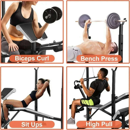Adjustable Weight Bench Set Workout Equipment for Home Workouts Bench Press Leg Developer Home Gym Full Body Workout