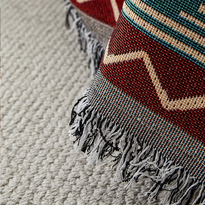 1pc Ethnic Sofa Cover Dustproof Sofa Blanket Four Seasons Universal Double Face Usable Pet Friendly Living Room Home...