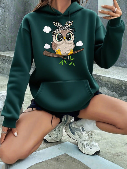 Basic Polyester Hoodie Alphabet Print 100_ Polyester Women Autumn and winter  Comfortable Pullover Crewneck Loose Female Clothes