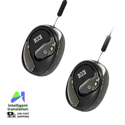 Real Time Translation Headphones 144 Languages Translator Earphones Wireless Bluetooth 5.4 Headsets for Business Office Travel