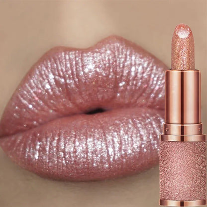 Glitter Lipstick Temperature Color Changing Long Lasting Lip Tint Waterproof Red Pink Sexy Lips Cosmetics Makeup