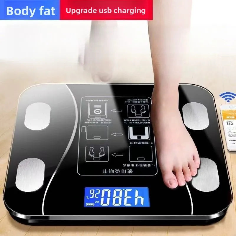 Body fat scale Smart and precise household fat scale Bluetooth weight loss special scale Human body small electronic scale - Kimlud