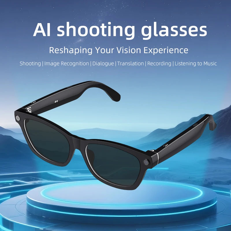 V03-T5 Smart AI Glasses HD Camera 1080P Video Recorder  Life Waterproof Al Voice Translation Bluetooth Call Sunglasses Glasses