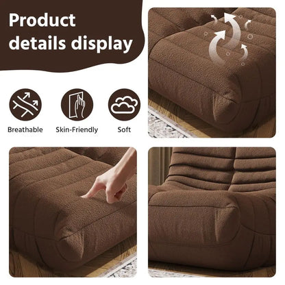 Bag Chair, Fireside Chair, Large Bean Bag Chair for Adults, Bean Bag Chairs for Teens with HighResilience Foam, NonSlip...