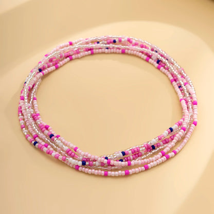 Bohemia Colorful Small Seed Beads Waist Chain for Women Sexy Beach Belly Chain Belt Summer Midriff Tops Accessories Body Jewelry - Kimlud