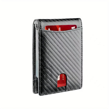 Men's Leather Wallet, RFID Blocking Anti-theft Wallet, Multi-card Card Holder, Money Clip