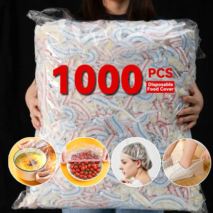 Plastic Food Cover Bags Food Grade Fresh-keeping Transparent Packaging Bag Reusable Wrap Kitchen Disposable Colorful Cling Film