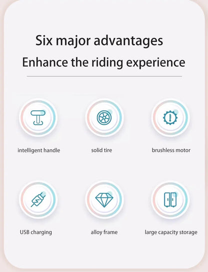 Deluxe Electric Scooter Luggage Children's Cabin Portable Smart Luggage Comfortable Seat Silver Trolley Multipurpose Bag...