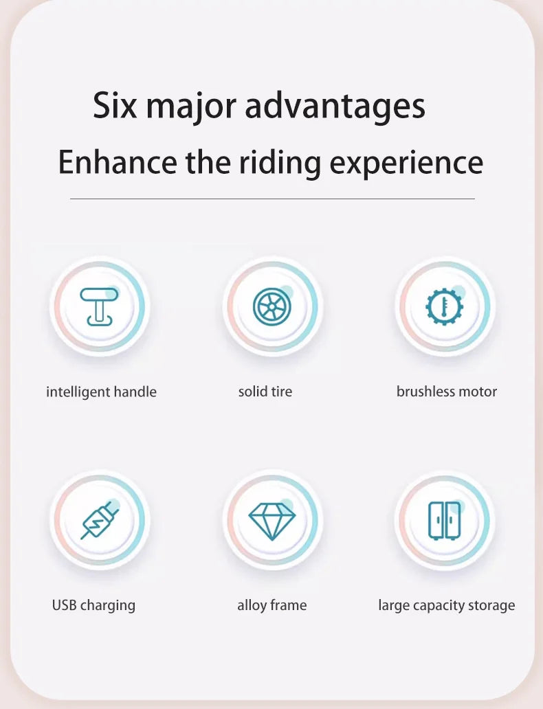 Deluxe Electric Scooter Luggage Children's Cabin Portable Smart Luggage Comfortable Seat Silver Trolley Multipurpose Bag...