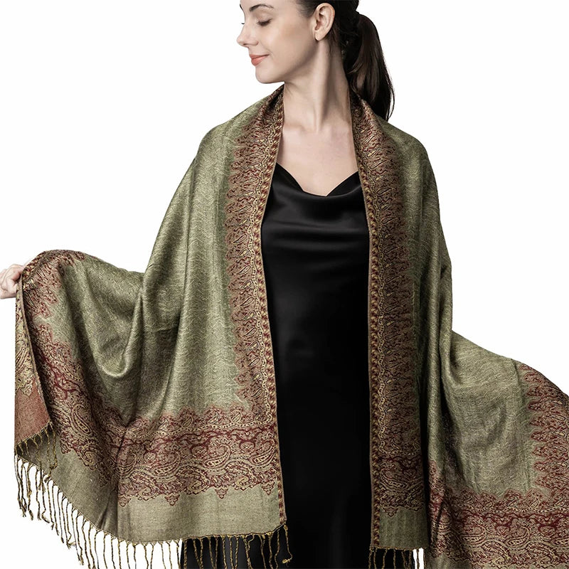 Luxury Brand Autumn Cashmere Pashmina Shawl Lady Wrap Warm Winter Scarves Design Print Female Foulard Cotton Stoles...
