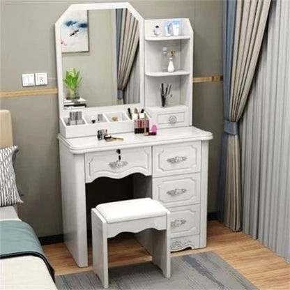 Modern Senior Vanity Table Beauty Classic Bedroom Makeup Vanity Table Storage Nordic tocador de maquillaje Home...