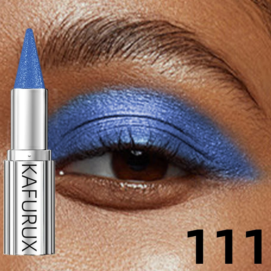 12 Colors Metallic White Black Purple Eyeshadow Pencil Glitter 1pc Liner Pen Highligter Long Lasting Blue Cream Eye...
