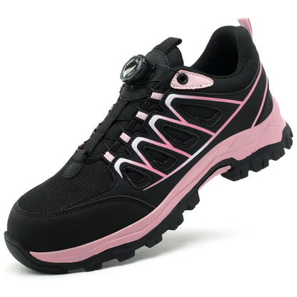 Women Safety Shoes For Work Safety Boots Breathable Steel Toe Puncture Proof Sport Work Sneakers Construction Tactical Boots