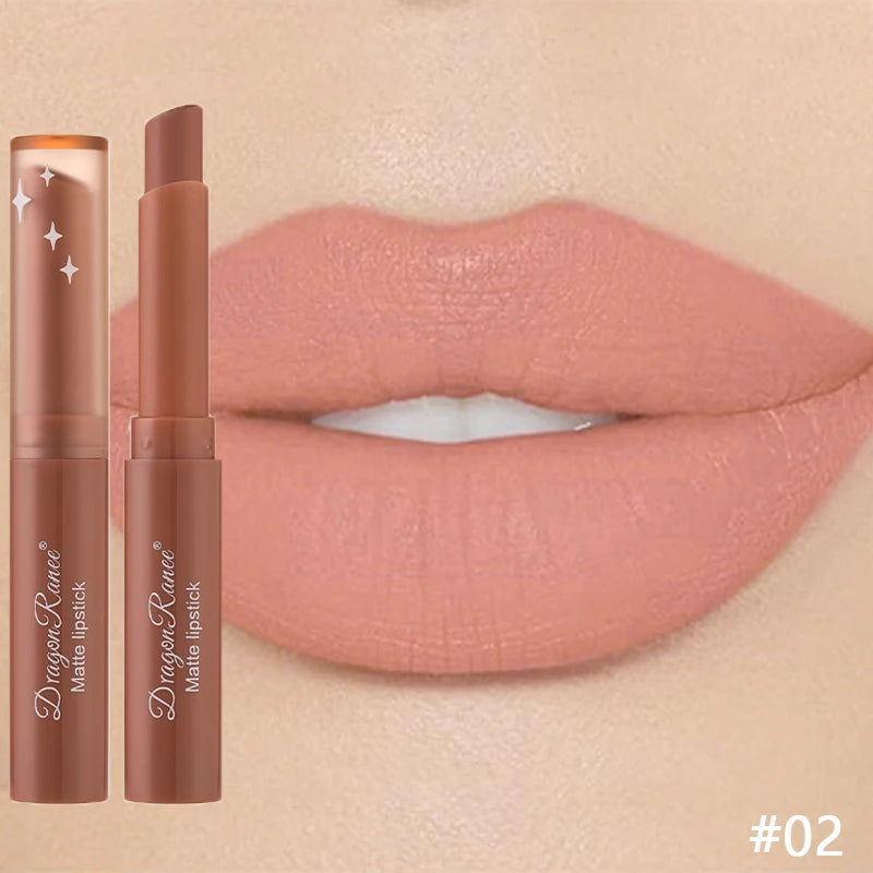 Nude Matte Lipstick Waterproof Nude Pink Lip Sticks Not Fading Sexy Red Velvet Lipsticks for Women Make Up Lasting Lip...