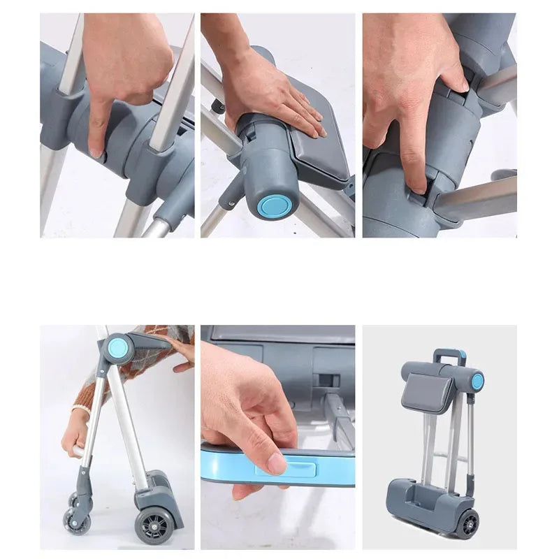 Kids Stroller Travel Suitcase Multi-function Waterproof Wear-Resistant Riding Sitting Trunk Luggage for Children |...